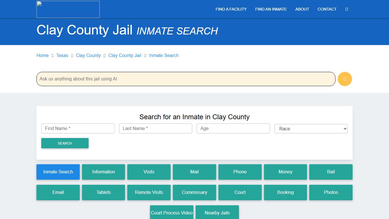 Clay County Inmate Search & Roster Find Inmates TX